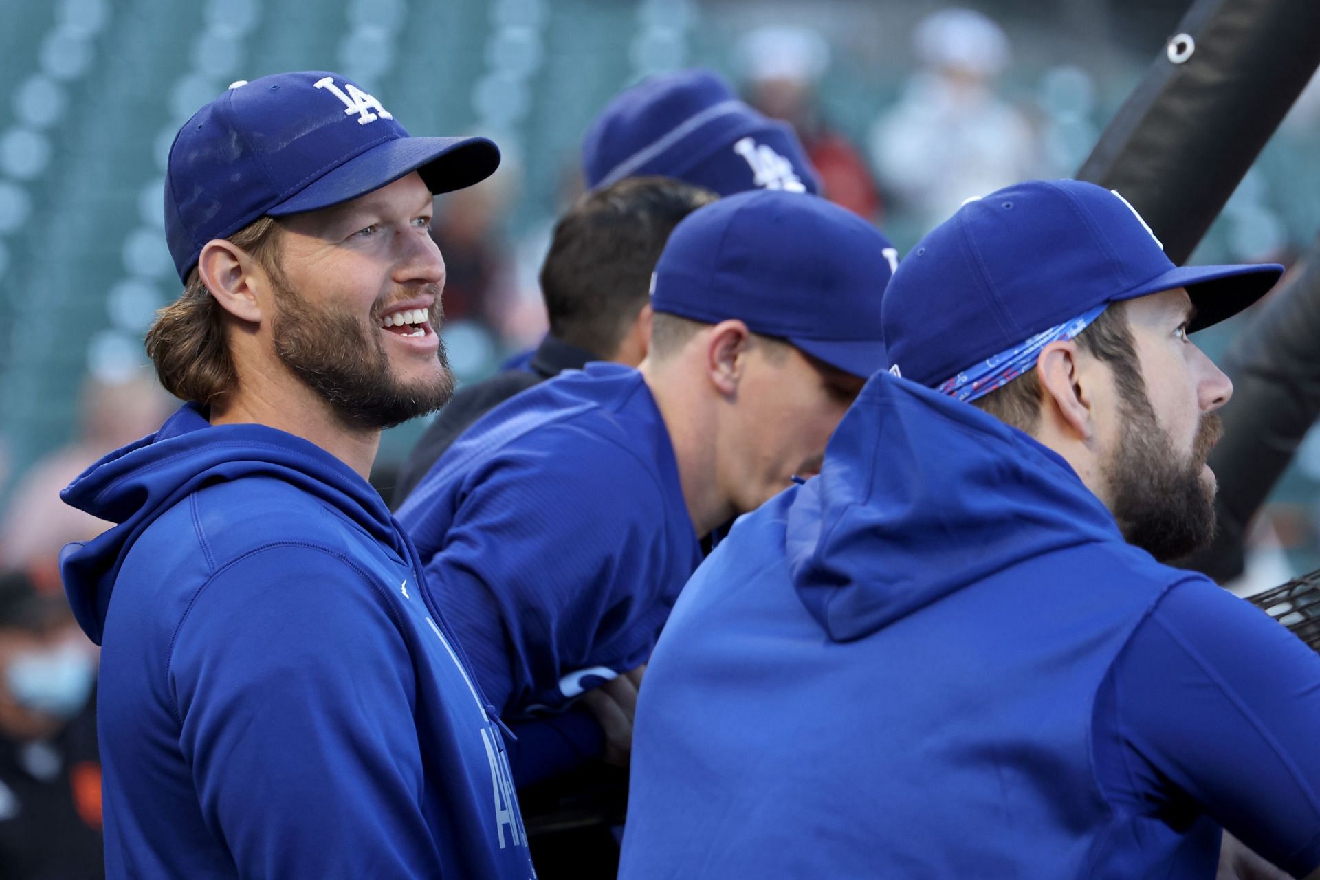 Clayton Kerhsaw - happiest in Dodgers blue