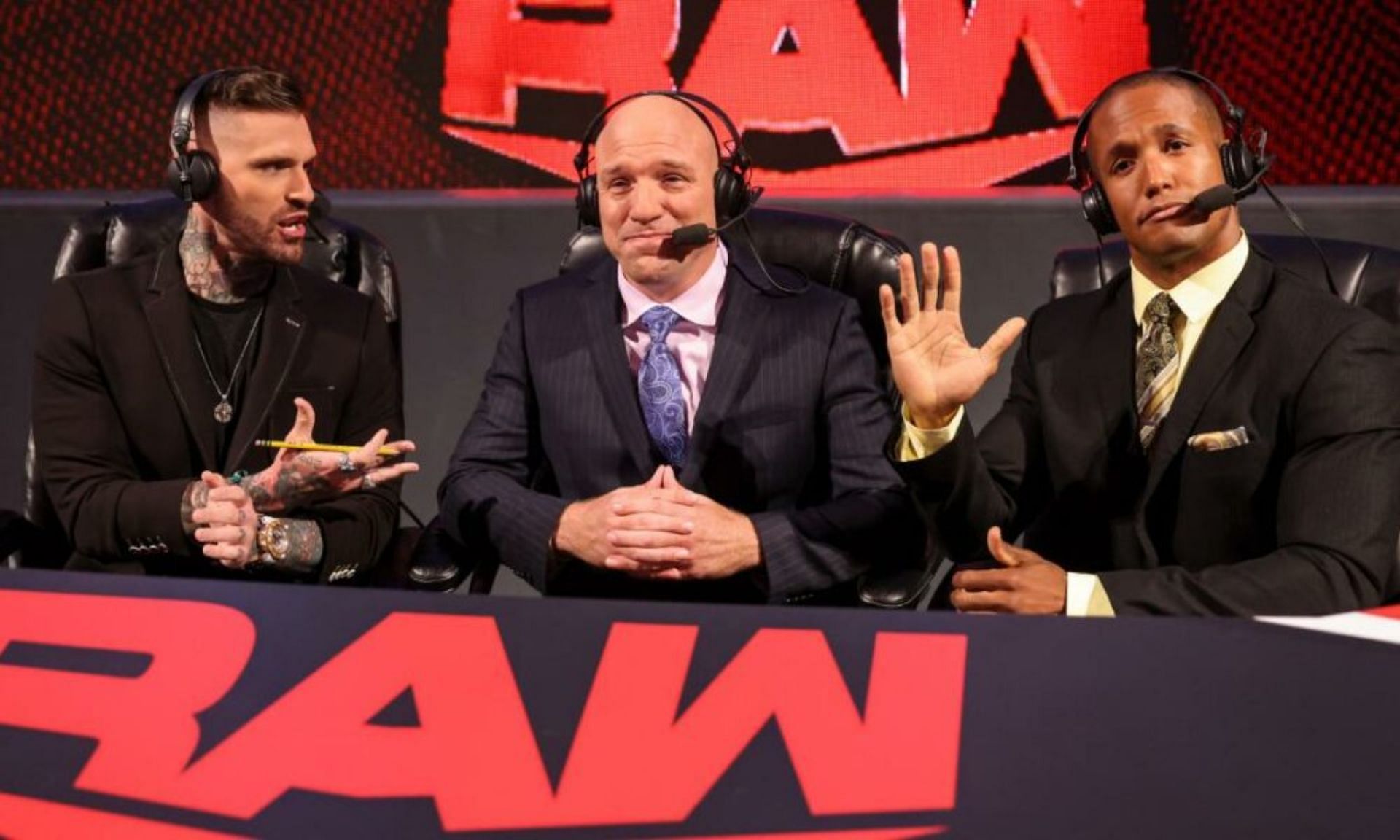 Corey Graves is part of the commentary team on WWE RAW.