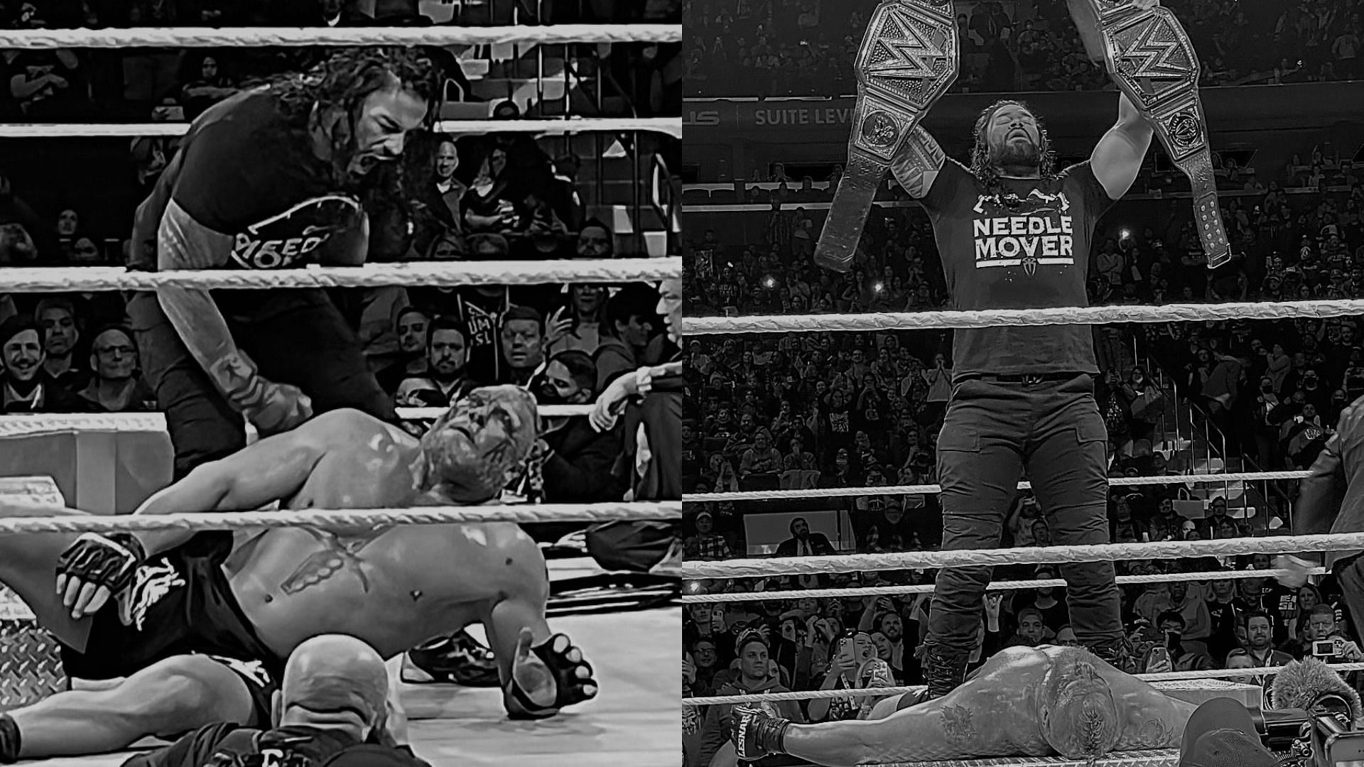 Roman Reigns launched a vicious attack on the Beast Incarnate at MSG