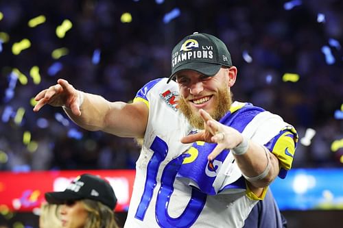 Like Aaron Donald and Matthew Stafford before him, Super Bowl MVP Cooper Kupp could inspire LeBron James and the LA Lakers to play better. [Photo: Boston.com]