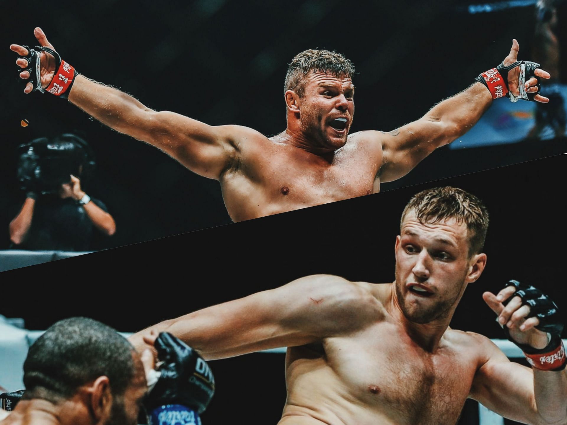 Anatoly Malykhin (top) and Reinier de Ridder (bottom). [Photo: ONE Championship]