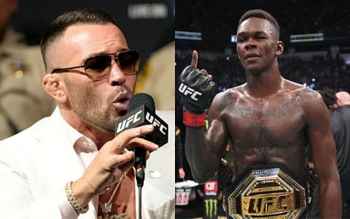 Colby Covington (left); Israel Adesanya (right)