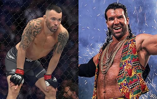 Colby Covington (left) & Scott Hall (right) [Image Credits- @btsportwwe on Twitter]