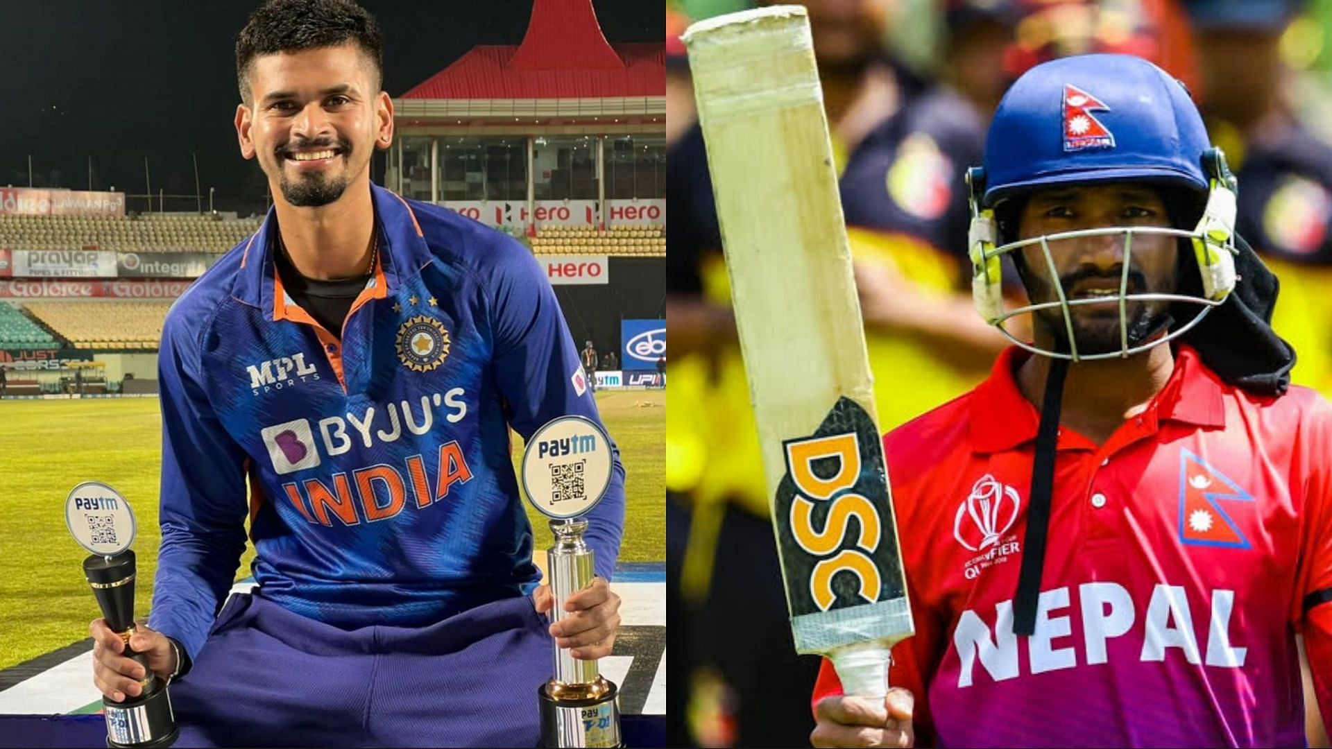 Shreyas Iyer (L) and Dipendra Singh Airee were two of the contenders for the ICC Player of the Month Award