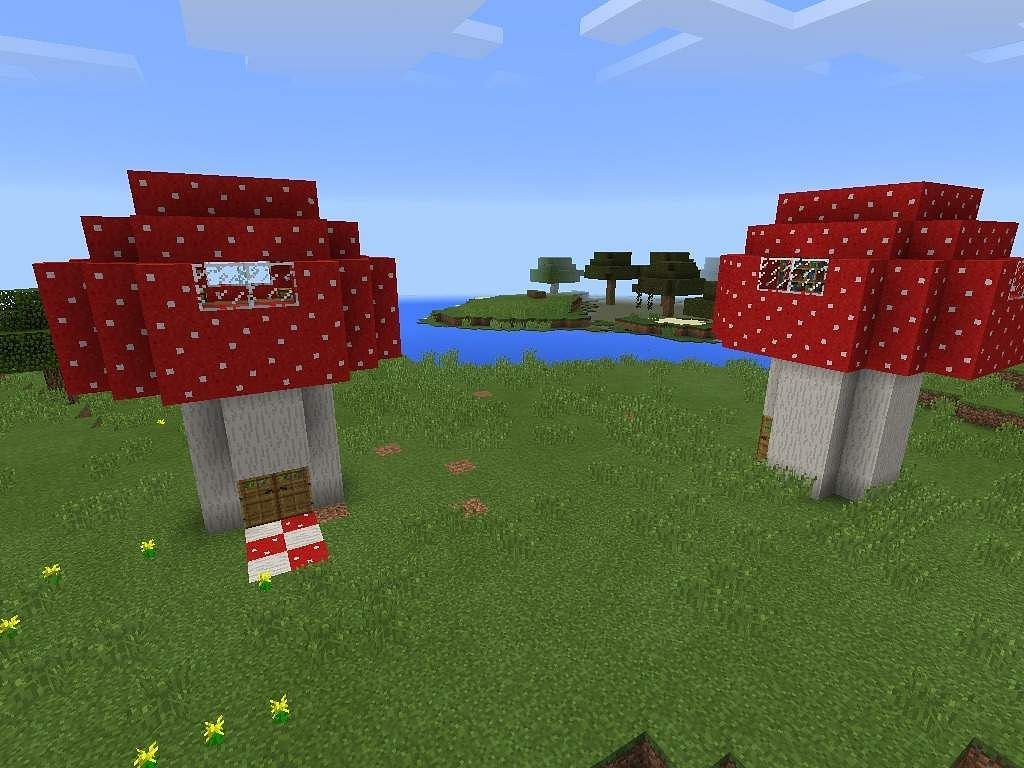 Mushroom houses can be built from existing mushrooms (Image via Amino Apps)