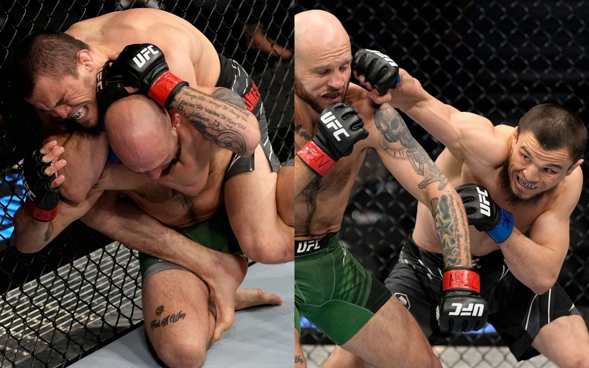 Umar Nurmagomedov dominates Brian Kelleher [Photos via @ufc on Instagram]