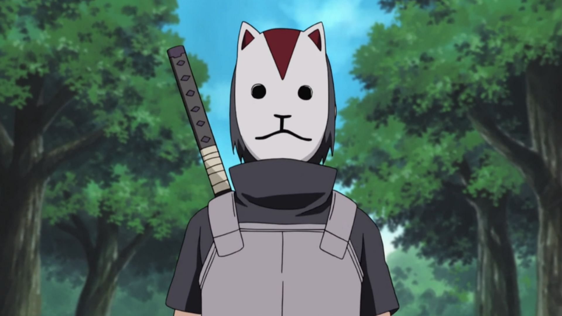 Itachi as he appears in his Anbu gear in &#039;Naruto Shippuden&#039; (Image via Studio Pierrot)