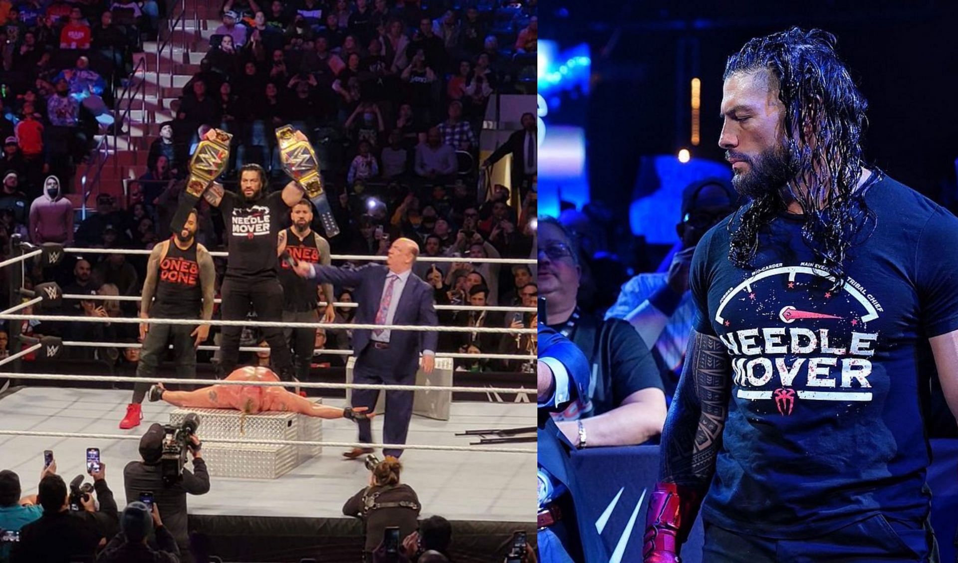 WWE MSG में रोमन रेंस और ब्रॉक लैसनर ने डिफेंड की अपनी चैंपियनशिप 