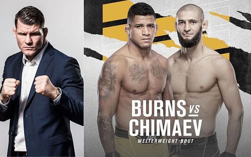 Michael Bisping (left) and Gilbert Burns vs Khamzat Chimaev (right)