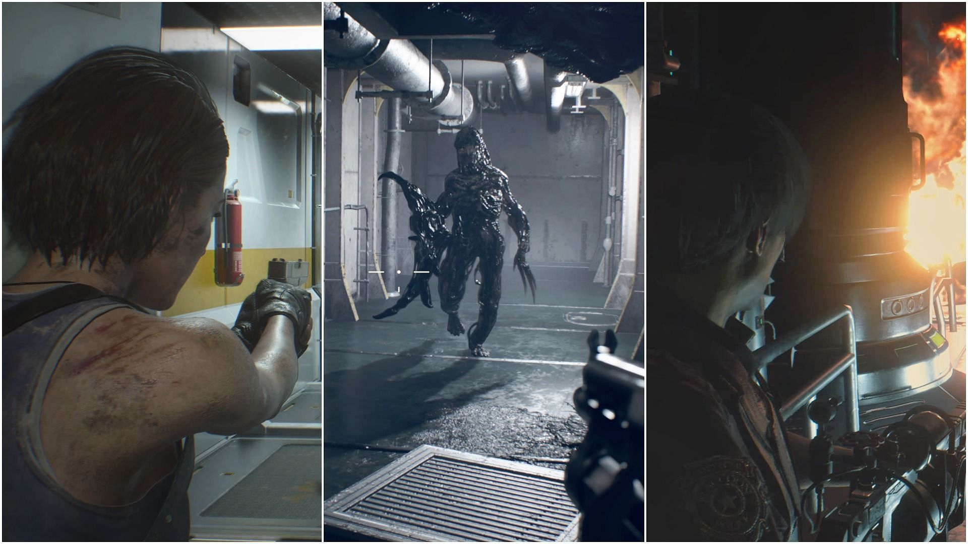 All three games were created using Capcom&#039;s proprietary RE engine (Image via Twitter/ @RE_Games)