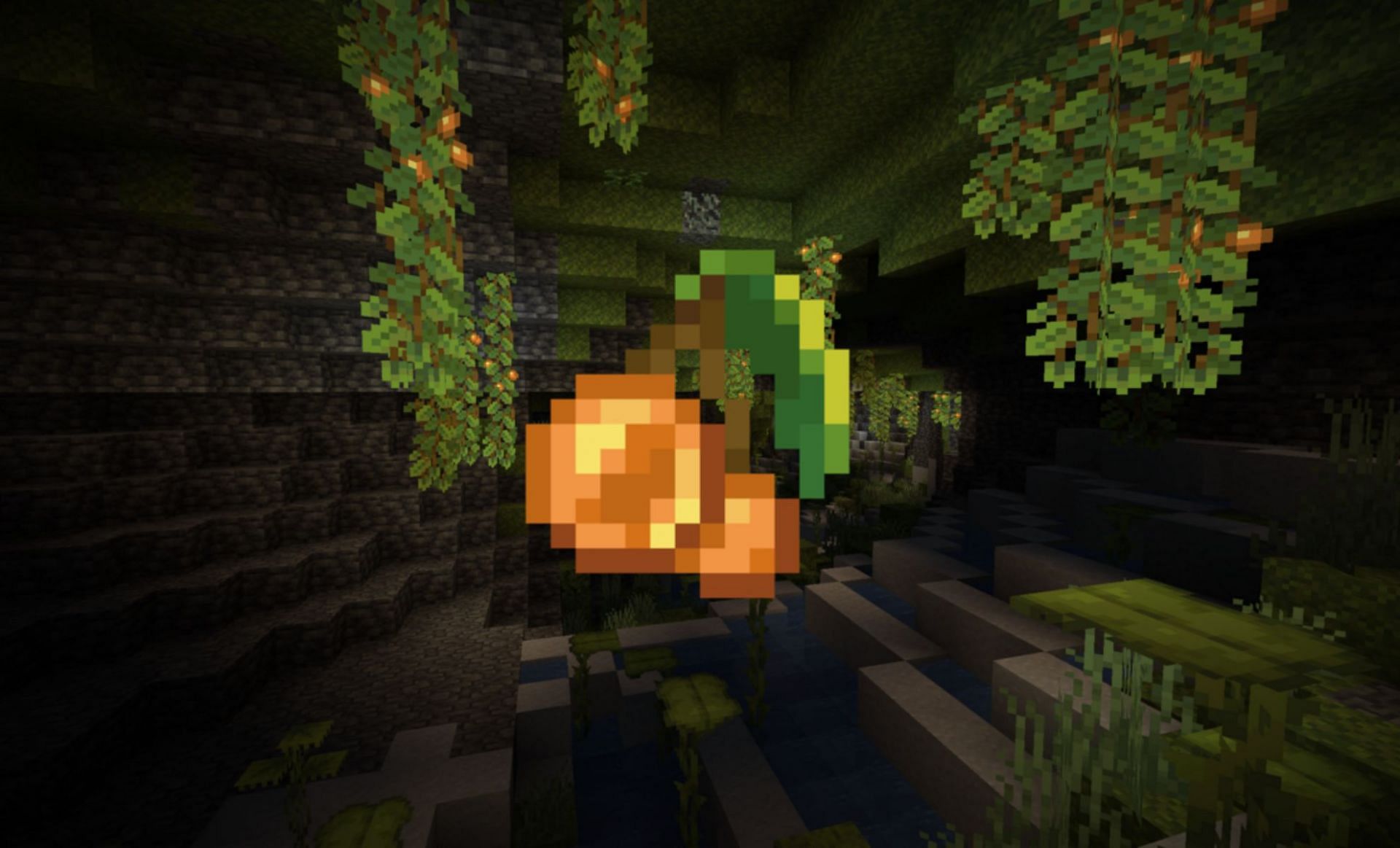 Glow Berries can be used by players as food (Images via Minecraft Wiki)