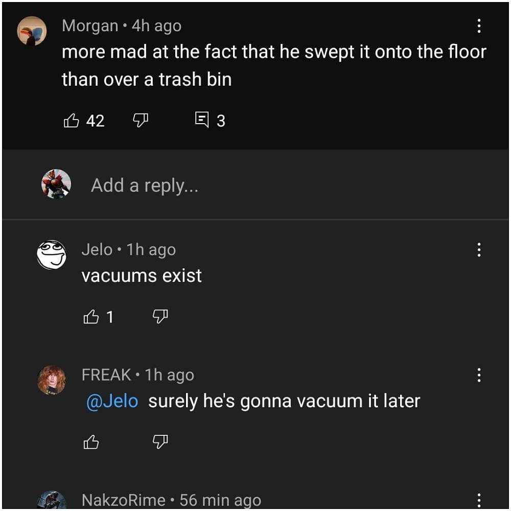 Hopefully, Felix vacuums regularly in that room (Image via YouTube)