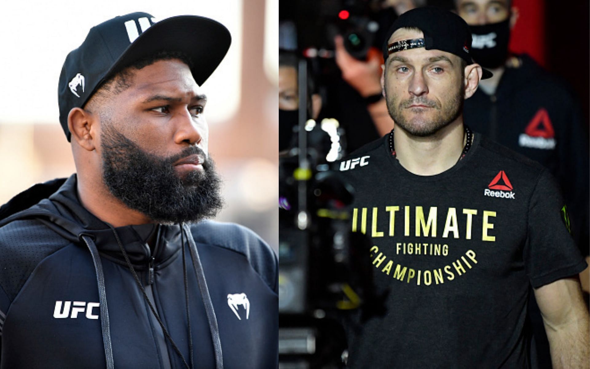 Curtis Blaydes (left) and Stipe Miocic (right) (Images via Getty)