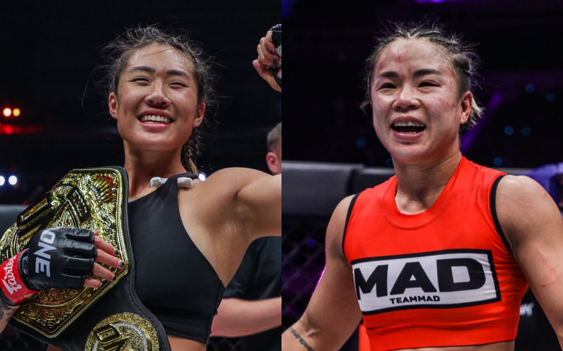Angela Lee (left) says Ham Seo Hee (right) fully deserves to challenge her for the ONE women&#039;s atomweight world championship. [Photo ONE Championship]