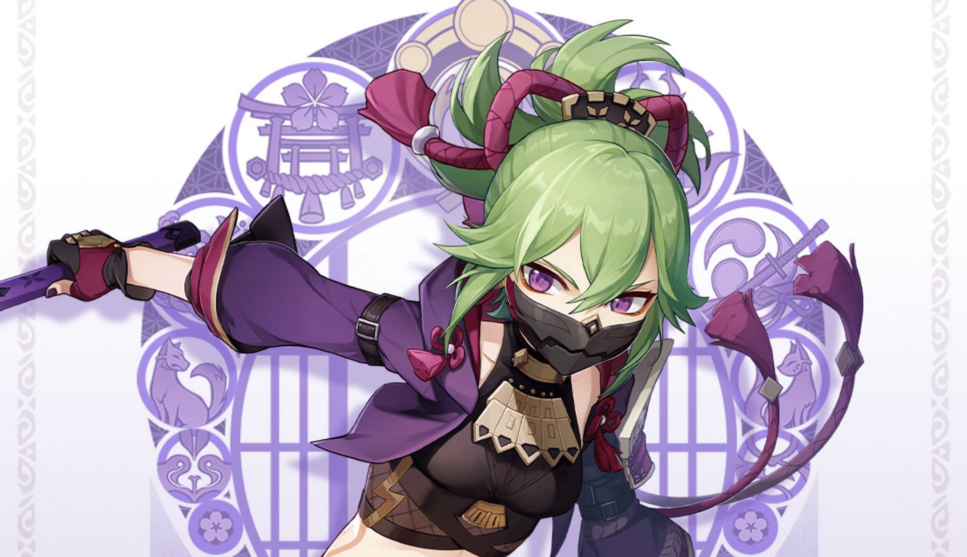 Kuki Shinobu is a new 4-star character who manages different aspects of the Arataki Gang behind the scenes (Image via Genshin Impact)