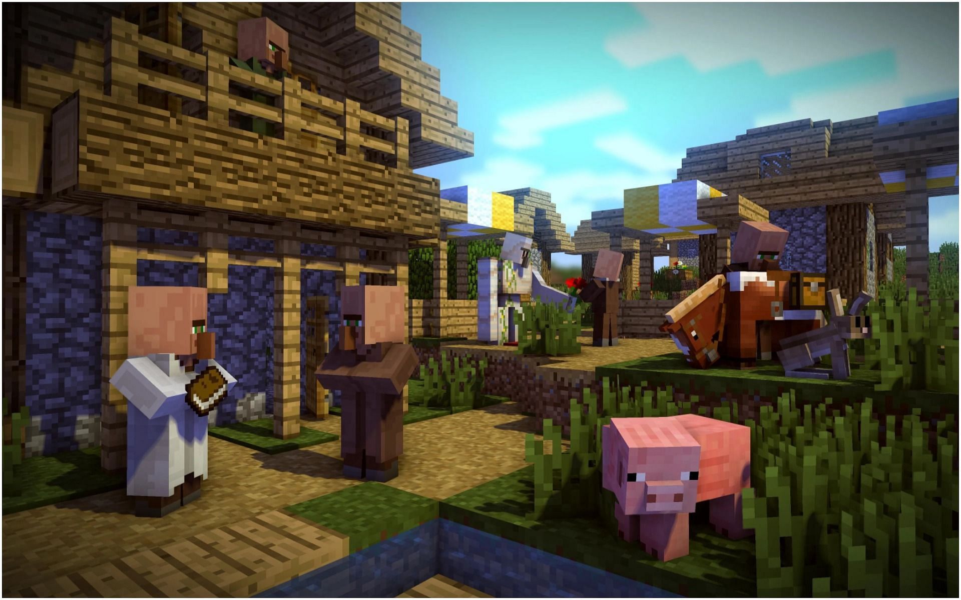 Villagers in Minecraft (Image via Minecraft)
