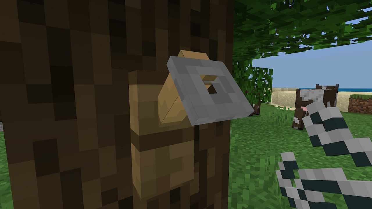 Tripwire can help players easily detect when an entity passes through the area. (Image via Minecraft)