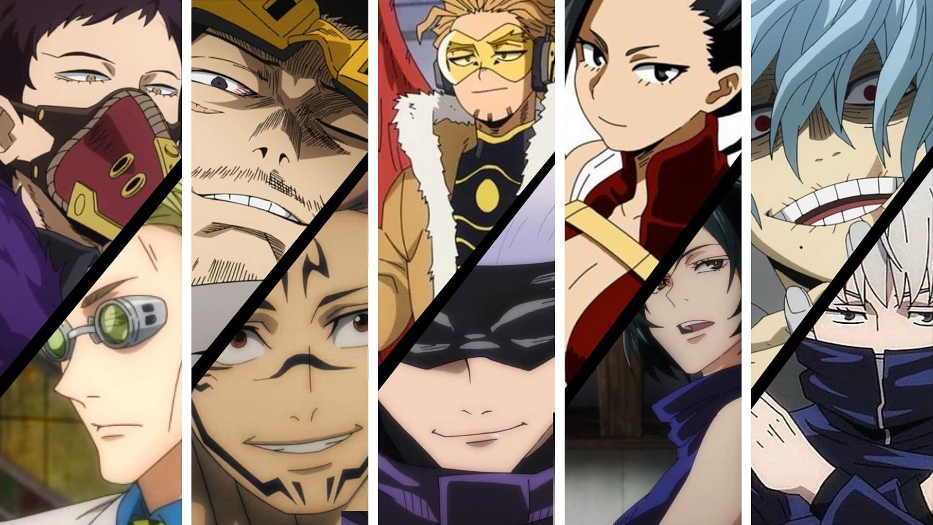 10 pairs of characters from Jujutsu Kaisen and My Hero Academia