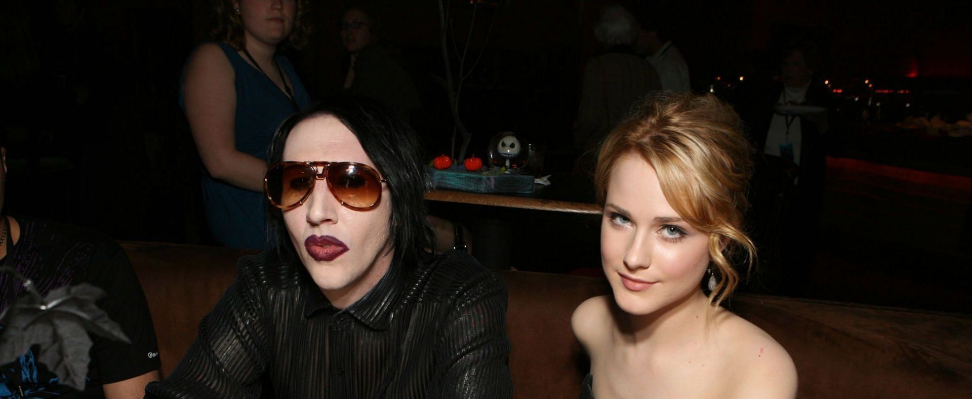 Marilyn Manson denied all abuse allegations made against him by Evan Rachel Wood in a new lawsuit (Image via Eric Charbonneau/WireImage)