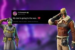 Fortnite pro bids his father goodbye as he goes to war during Russia-Ukraine crisis