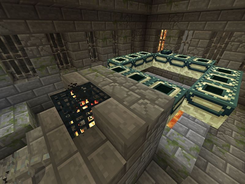 Portal room (Image via MinecraftSeedHQ)