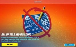 Fortnite's no-build mechanic to become a permanent game mode soon