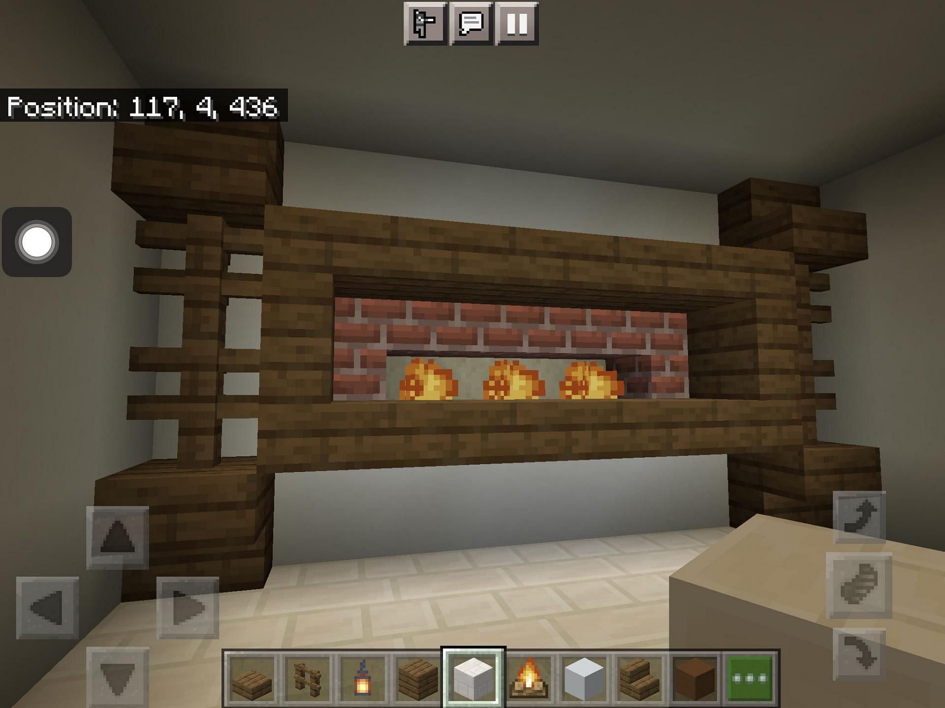 minecraft fireplace