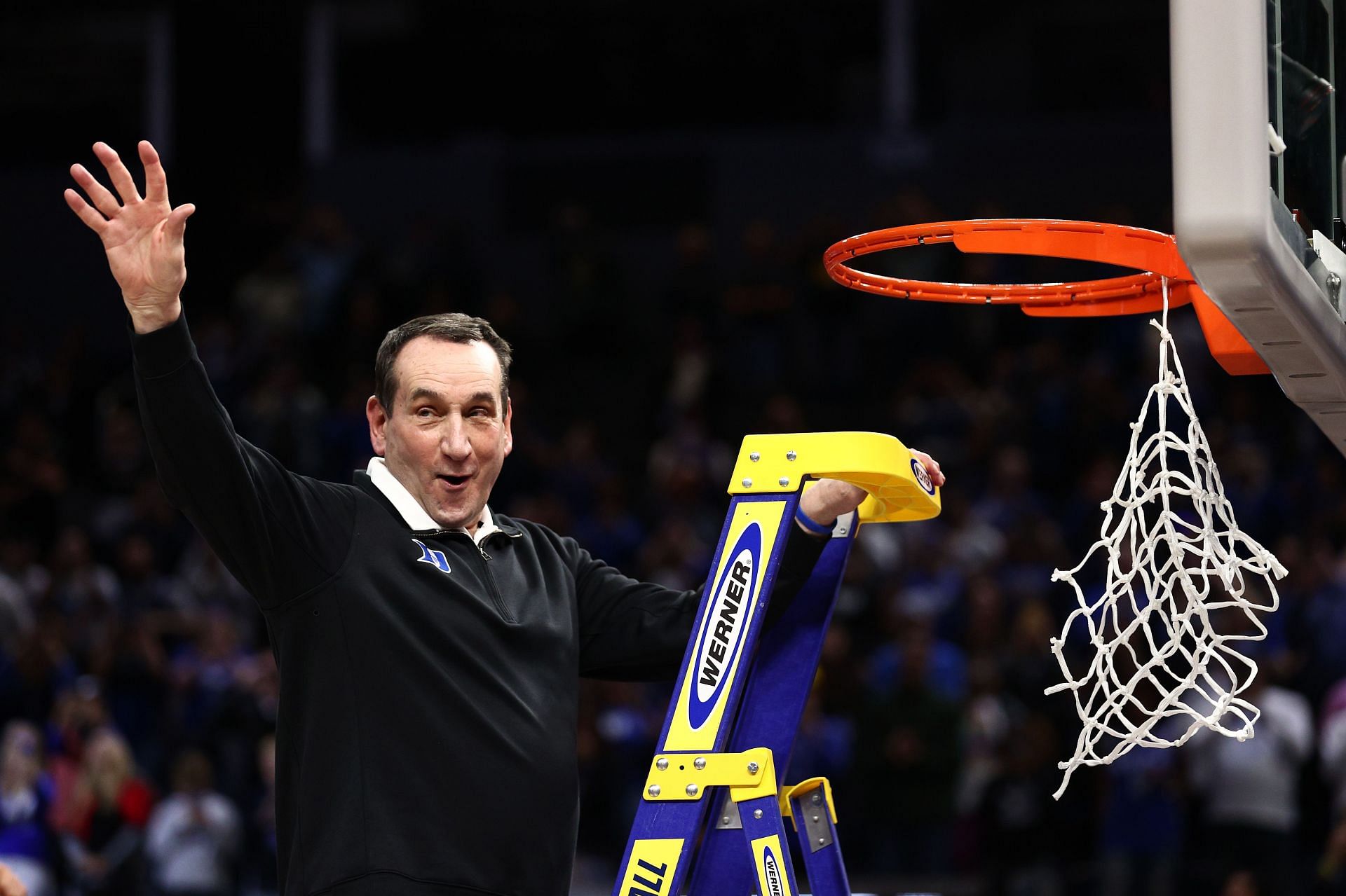 After beating the Arkansas Razorbacks, Duke cut down the West region nets, but they want more.