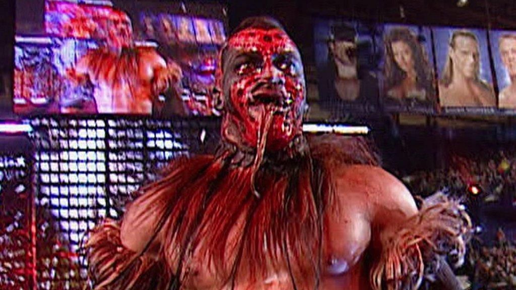 The Boogeyman celebrates his WrestleMania 22 victory