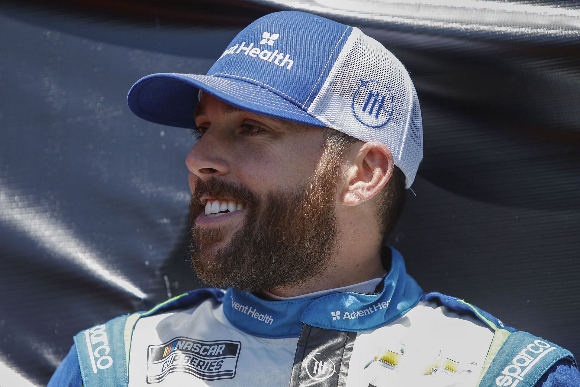 Ross Chastain backstage prior to the NASCAR Cup Series Folds of Honor QuikTrip 500. (Photo by Sean Gardner/Getty Images)