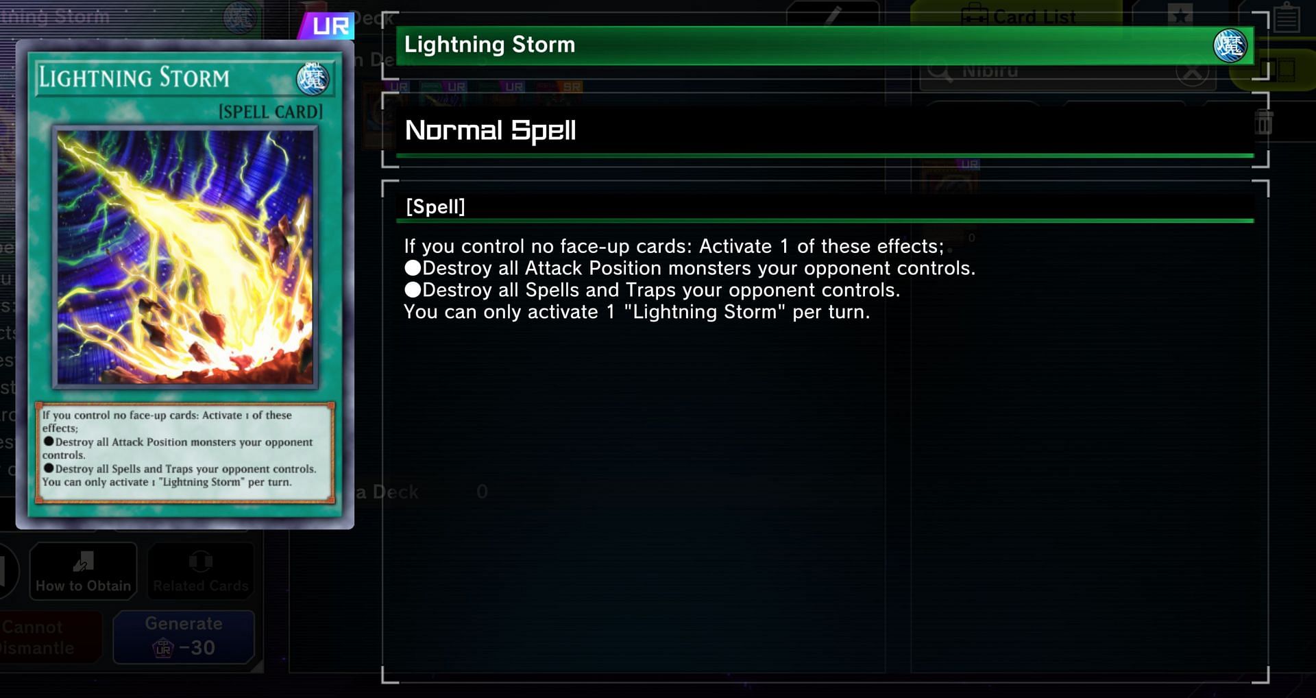 Flexibility is important when it comes to staples, which makes Lightning Storm ideal (Image via Konami)