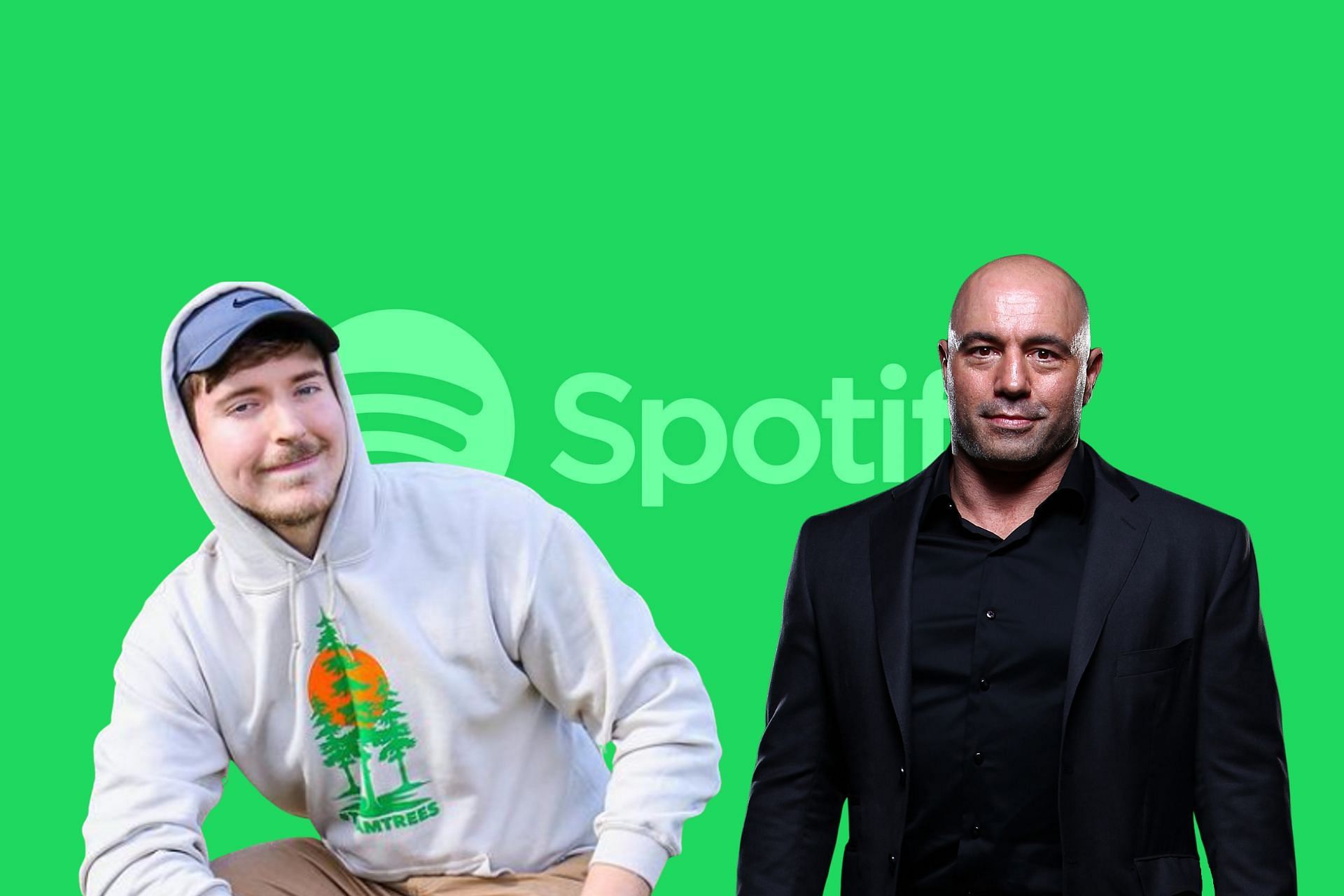 Joe Rogan had MrBeast on his podcast recently, leading to some very mixed feelings (Image via Sportskeeda)