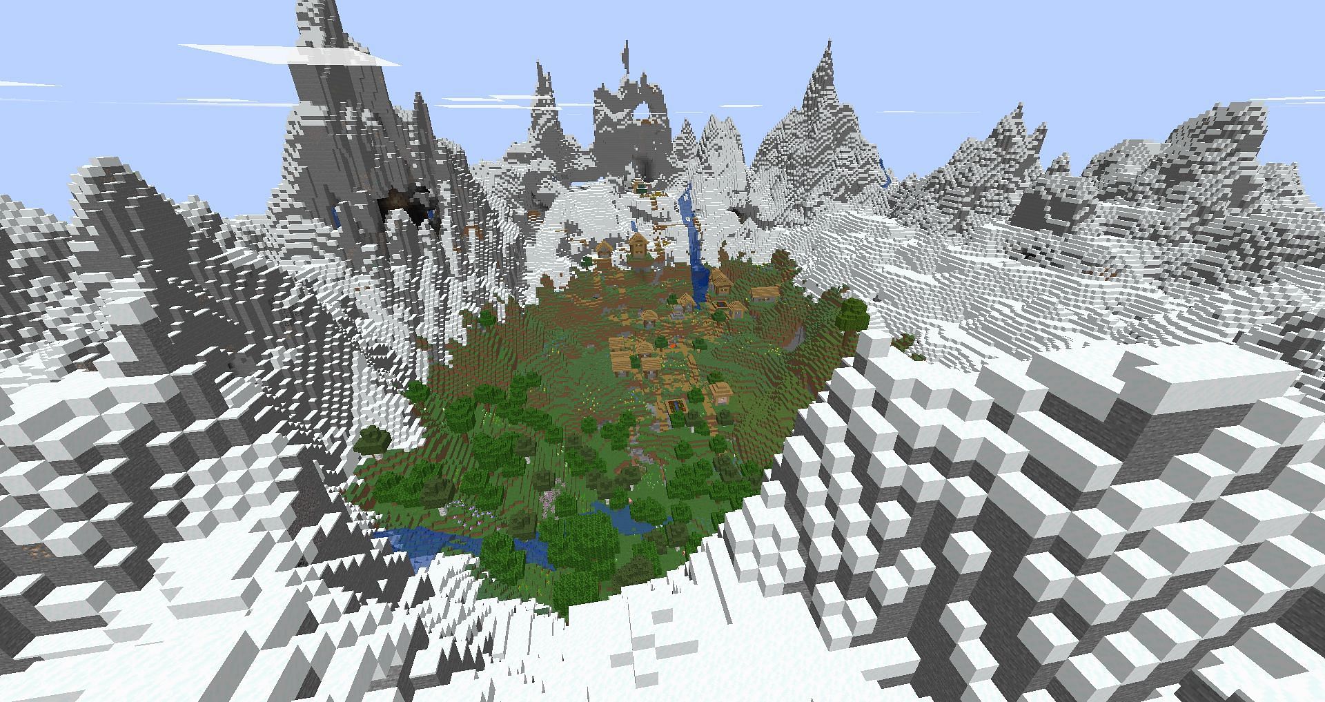 Beautiful spawn (Image via Mojang)