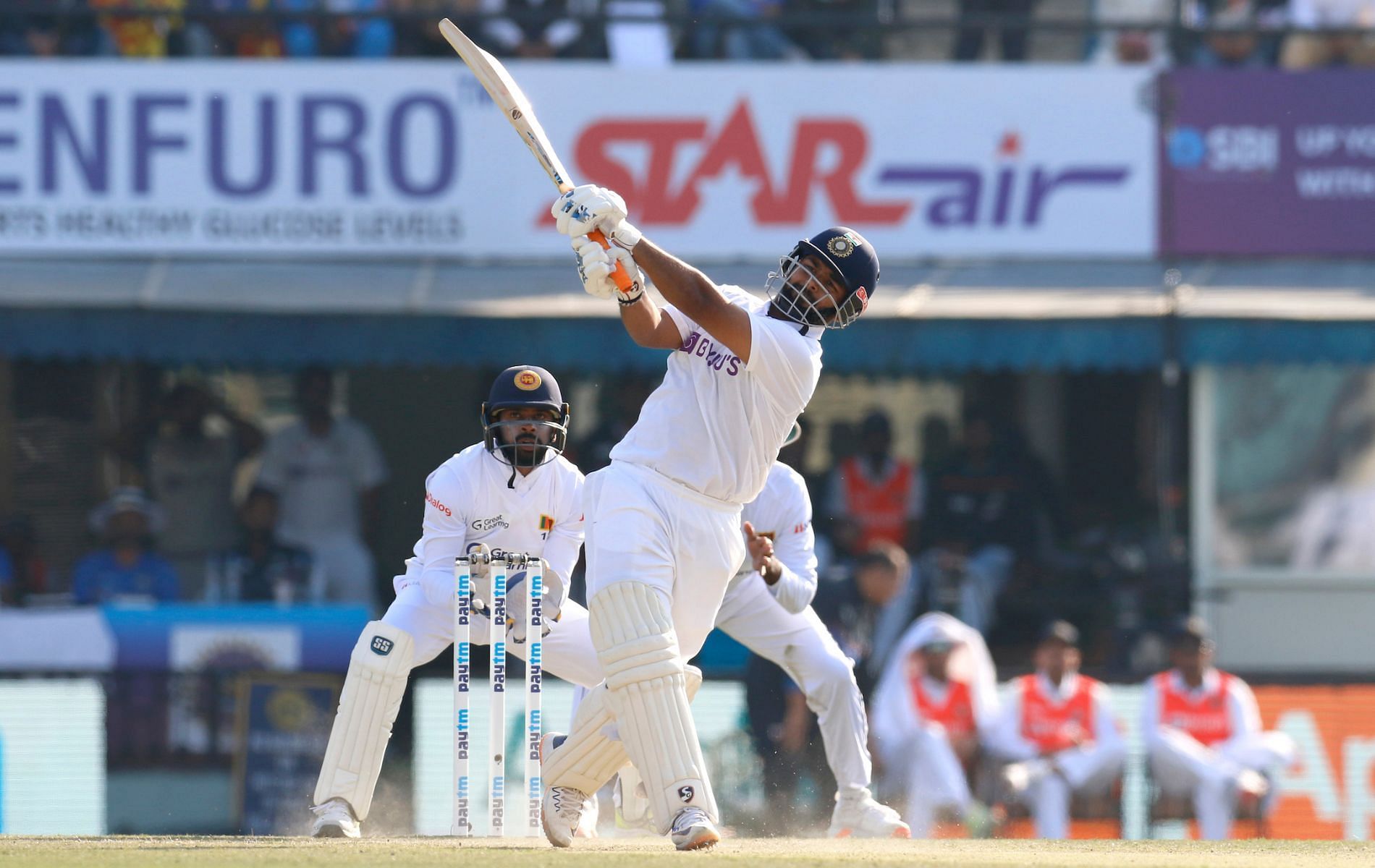 Rishabh Pant played a whirlwind knock in the 1st Test vs Sri Lanka, scoring 96 off 97 deliveries