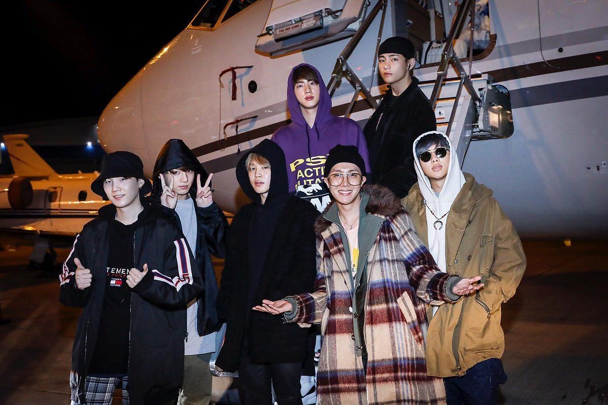 BTS Had Great Winter Fashion in NYC - V, RM, Jungkook, Suga, Jimin
