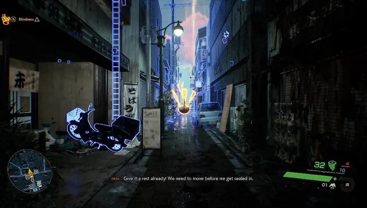 A player uses Spectral Vision (Image via Tango Gameworks)