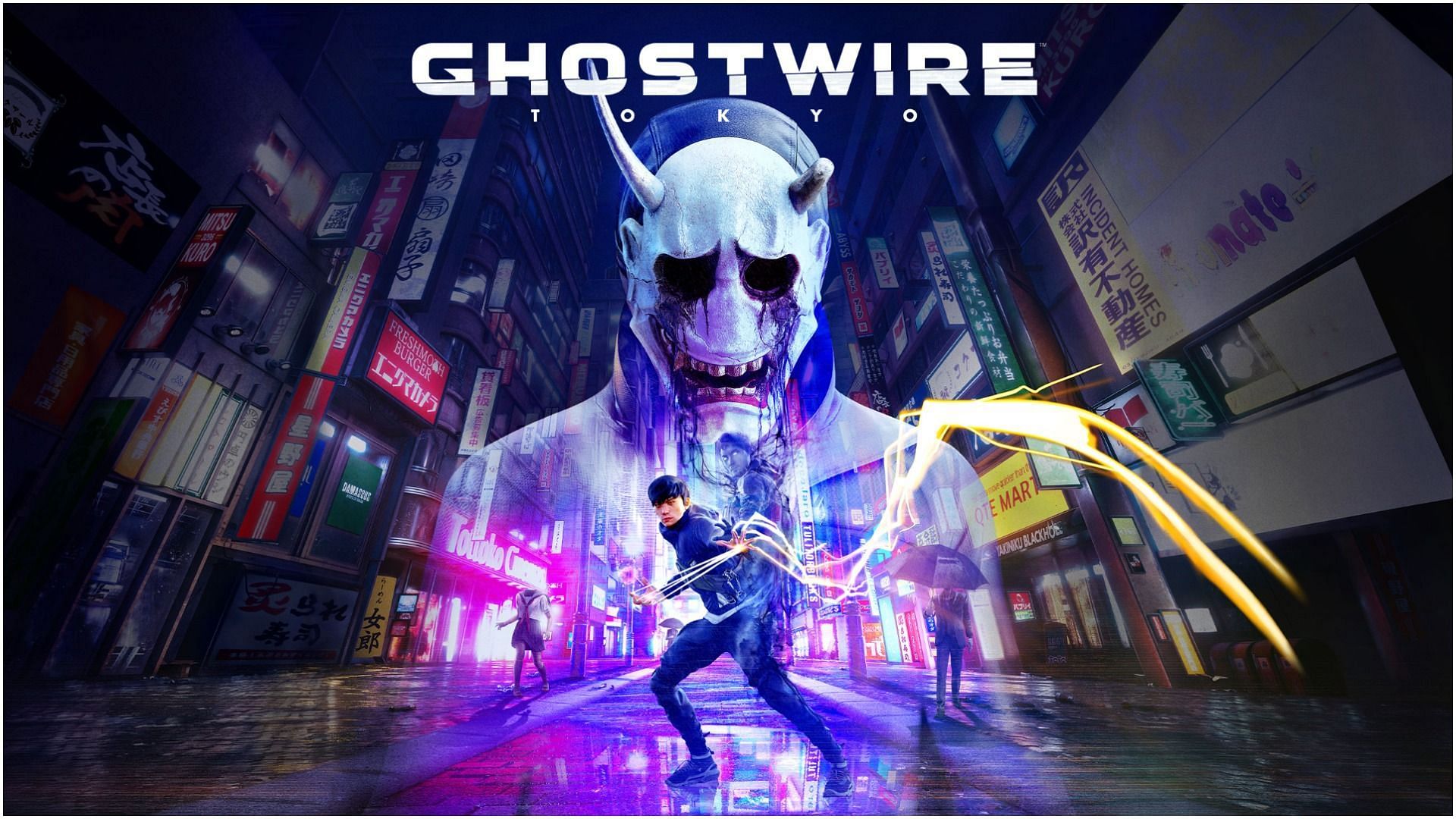 Ghostwire: Tokyo begins in modern-day Tokyo to set the scene (Image via Epic Games Store)