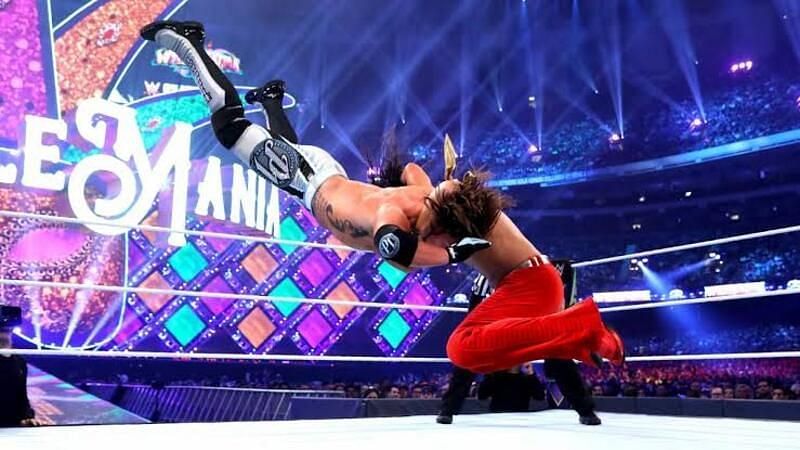 Styles vs. Nakamura at WrestleMania 34.