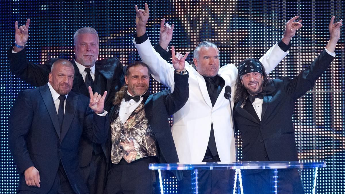The Kliq during the WWE Hall of Fame 2014.