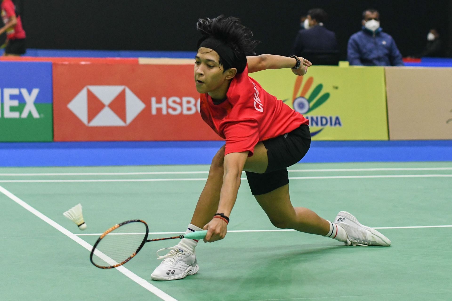 Ashmita Chaliha beat L&eacute;onice Huet of France 19-21, 21-10, 21-11 in the women&#039;s singles first round match of the Swiss Open in Basel on Wednesday (Pic credit: BAI)