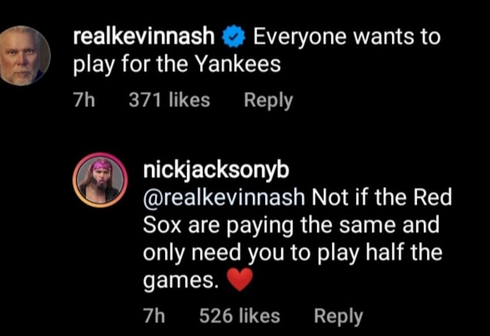 Kevin Nash and Nick Jackson&#039;s hilarious Instagram banter