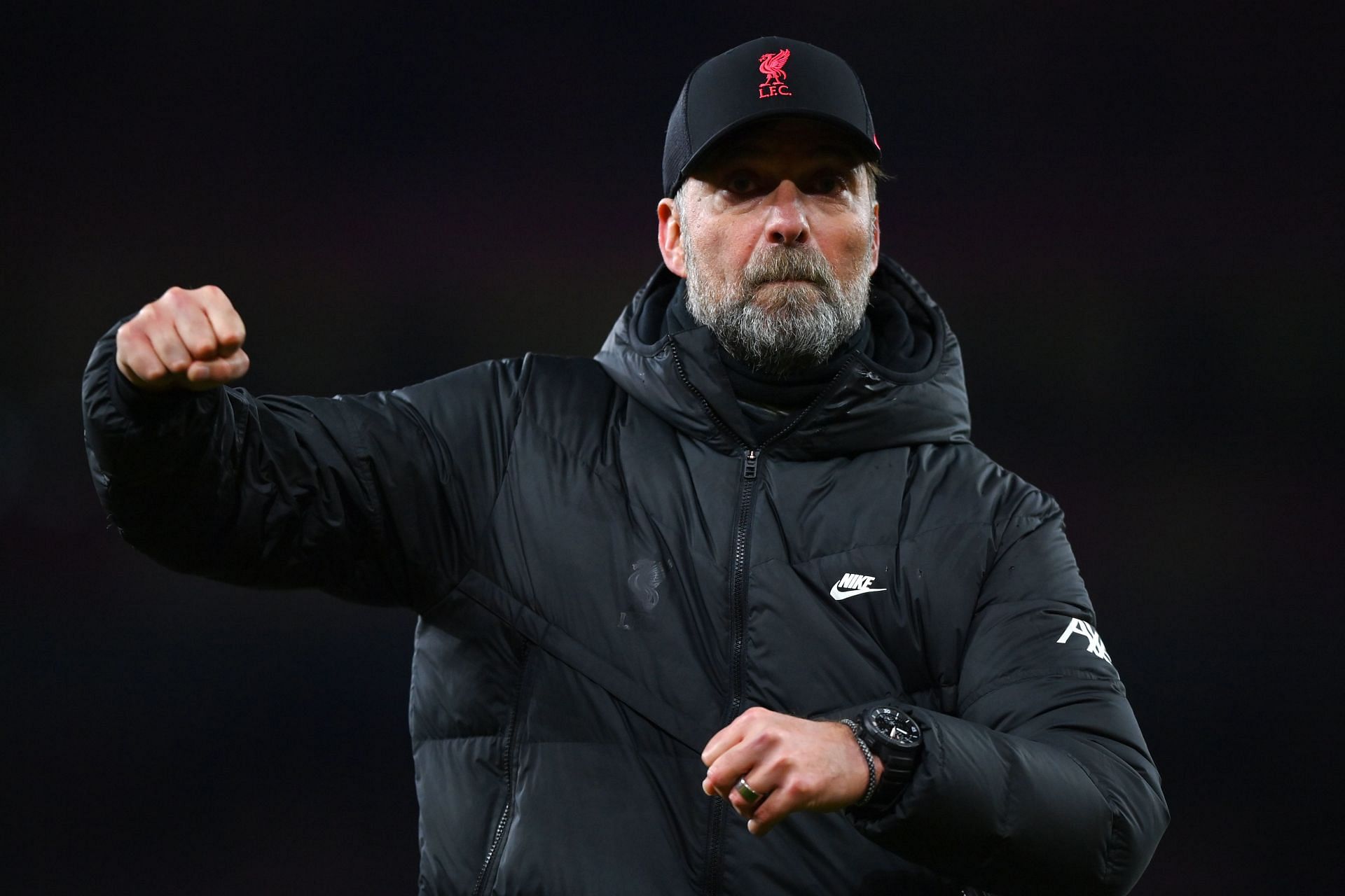 Reds boss Jurgen Klopp looks on during a match.