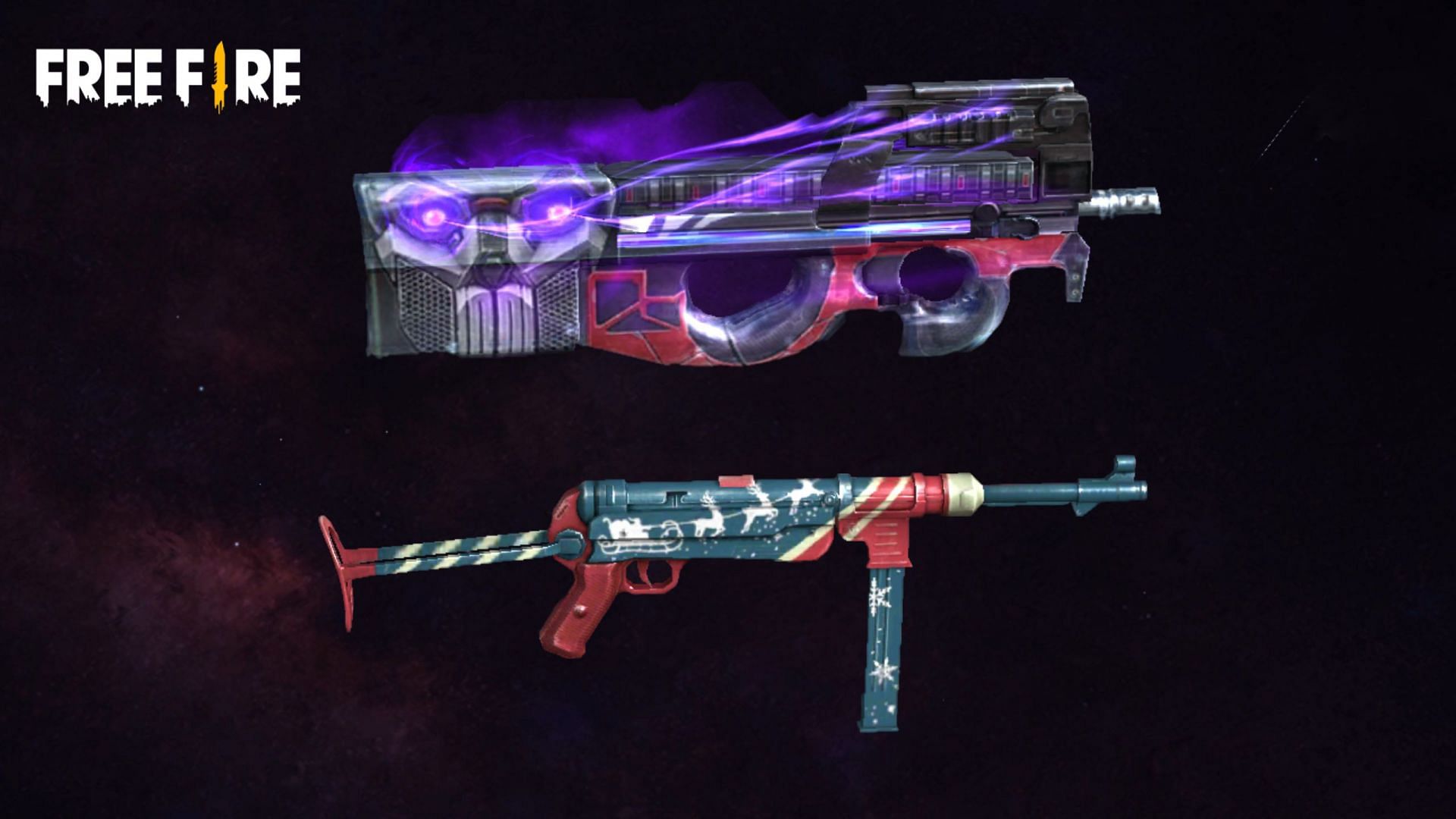 The two of many gun skins which users may get (Image via Garena)