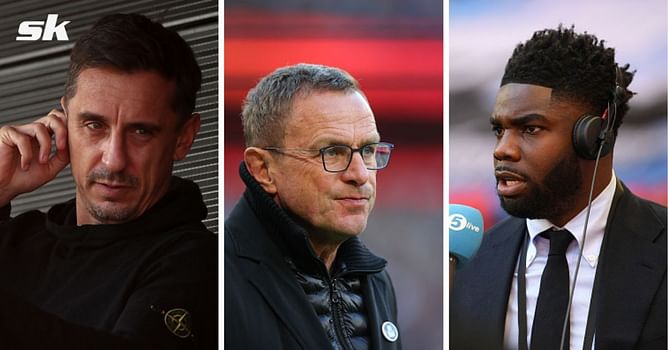 "Stop ranting" - Gary Neville and Micah Richards involved in war of words over Manchester United interim manager Ralf Rangnick