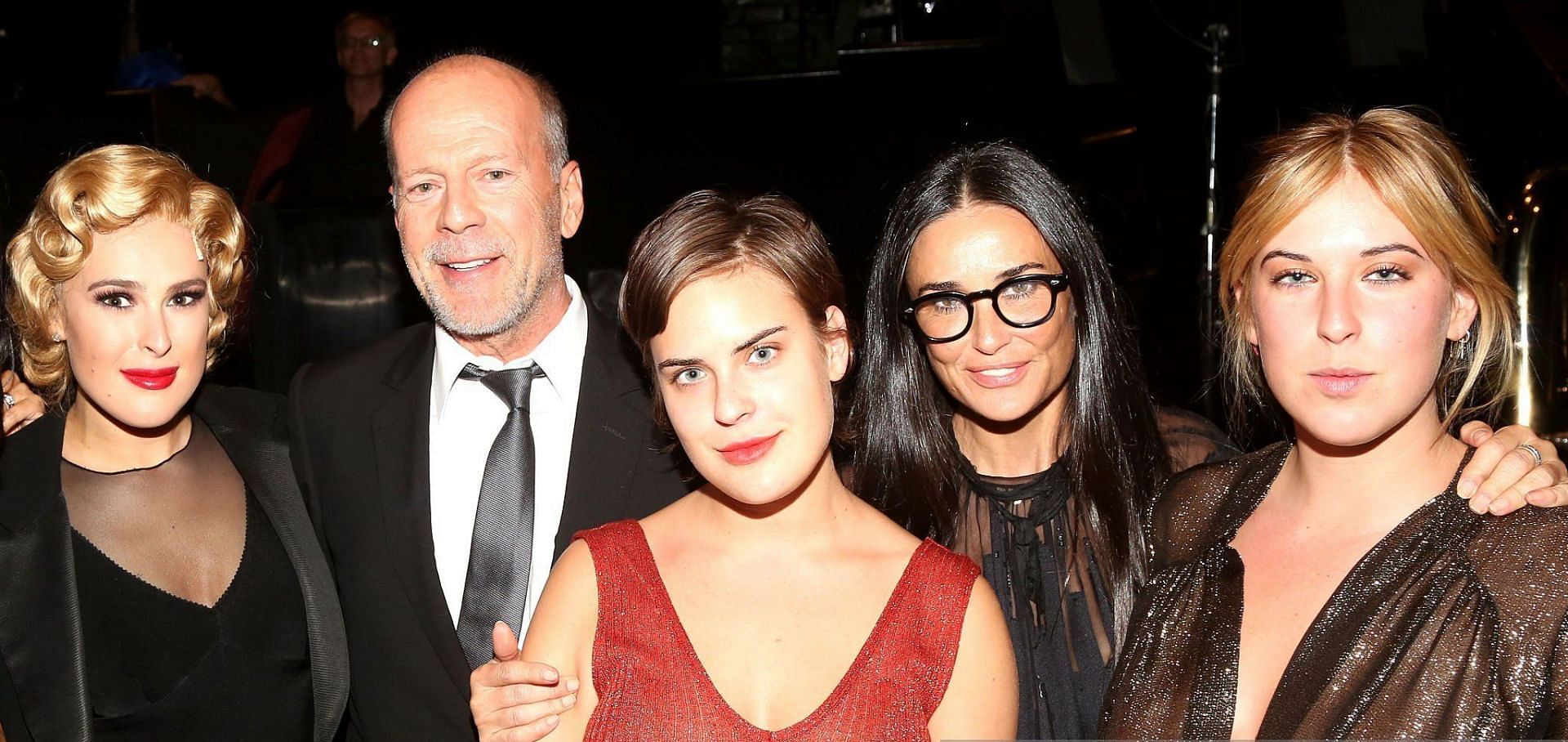 Demi Moore and Bruce Willis divorced in 2000 but continued to co-parent their three daughters (Image via Bruce Glikas/Getty Images)