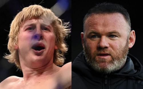 Paddy Pimblett (left), Wayne Rooney (right)