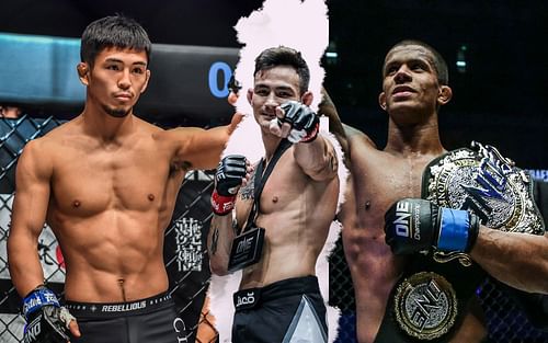 Thanh Le (center) is impressed by Yuya Wakamatsu (left) but not enough to pick him over Adriano Moraes (right) | Photos: ONE Championship