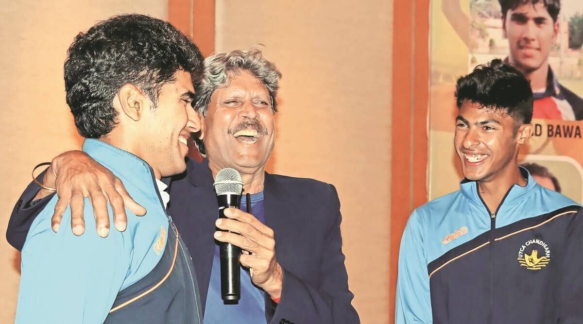 “Rewards come later for a cricketer” – Kapil Dev interacts with U-19 World Cup stalwarts Raj Angad Bawa and Harnoor Singh 