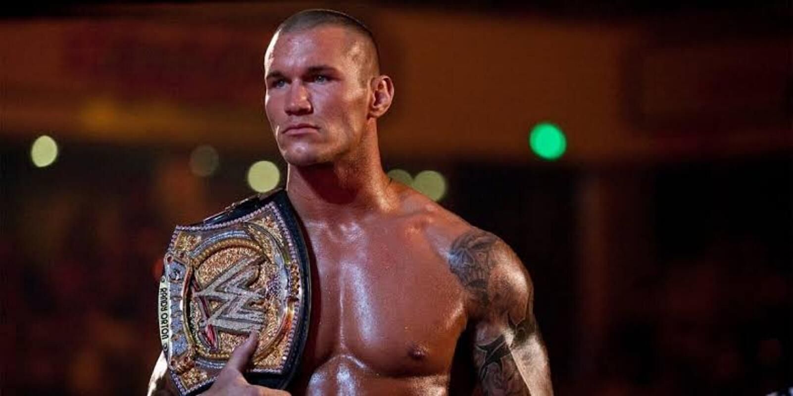 Randy Orton as WWE Champion.
