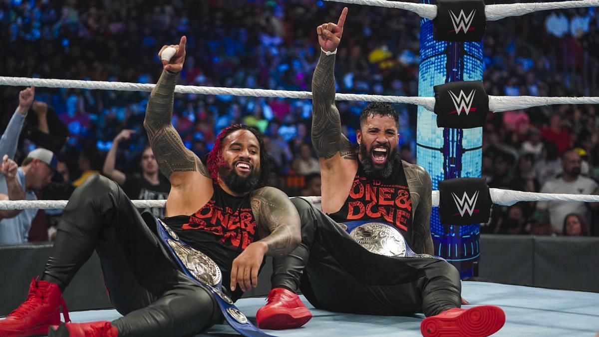 The Usos currently hold WWE&#039;s SmackDown Tag Team Titles.